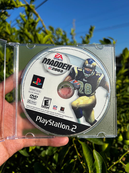 Madden 2003 For PS2